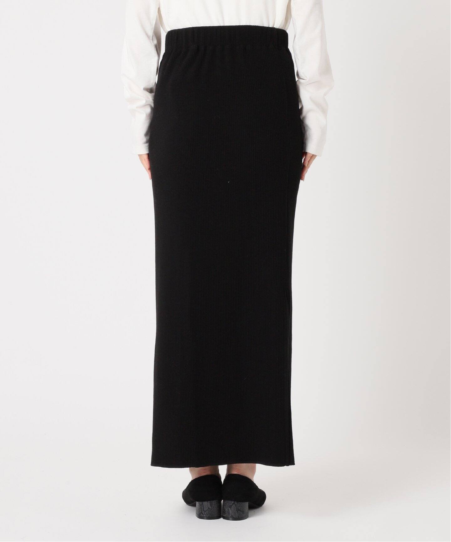 ウールライクハリヌキロングスカート（ロング・マキシ丈スカート  