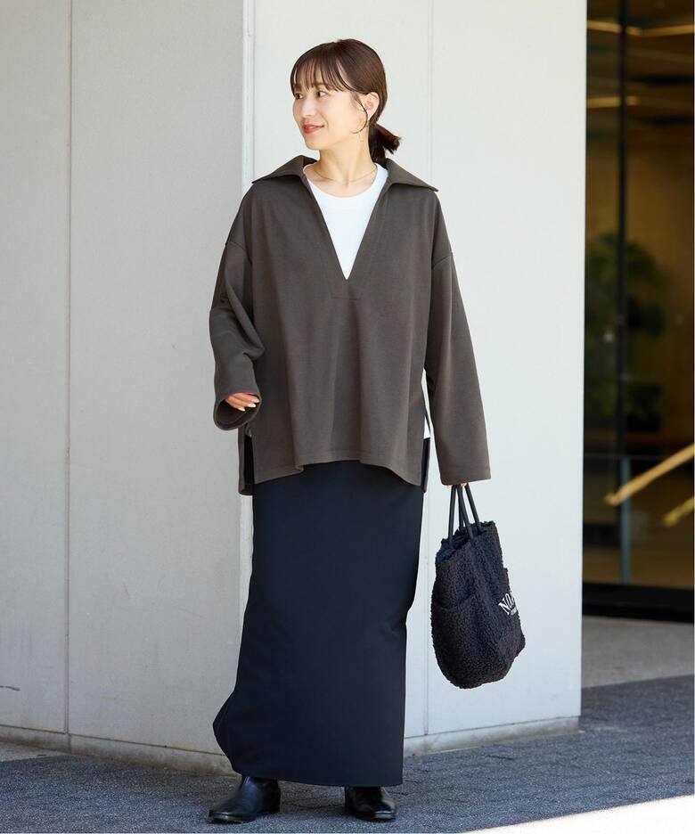 ジャーナルスタンダード ✨️プルオーバー シャツ スキッパー 黒 美品 