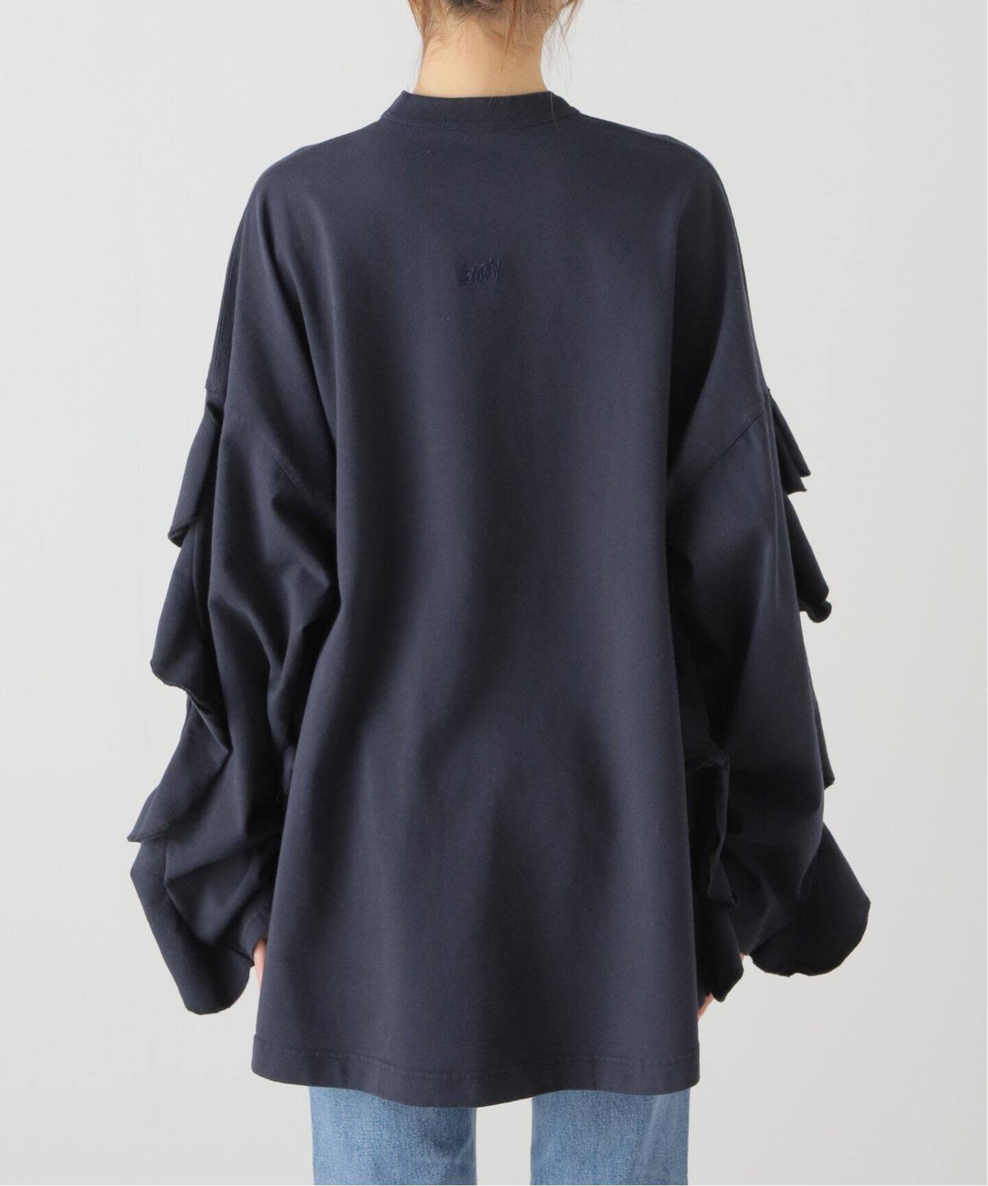 HOLIDAY/ホリデイ】 SUPER FINE DRY RUFFLE RUFFLE TOP：カットソー（T 