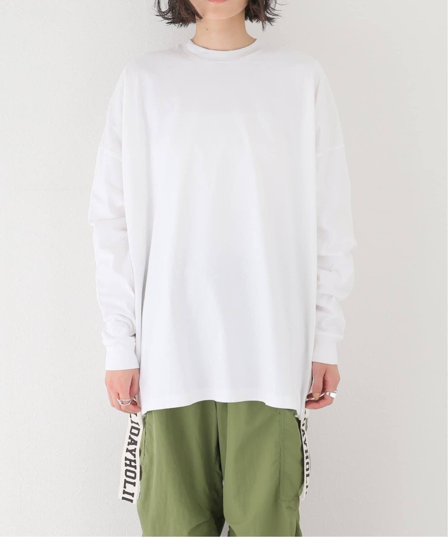 HOLIDAY/ホリデイ】SUPER FINE DRY MINI DRESS(TAPE)：カットソー（T  