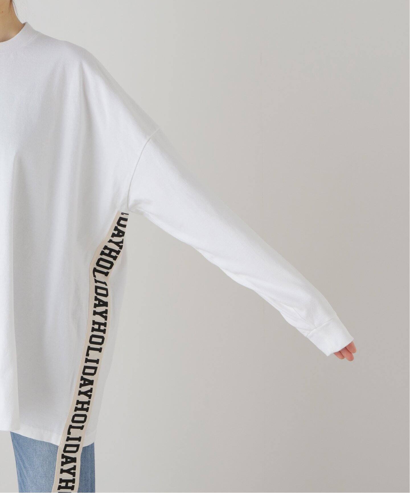 HOLIDAY/ホリデイ】SUPER FINE DRY MINI DRESS(TAPE)：カットソー（T  