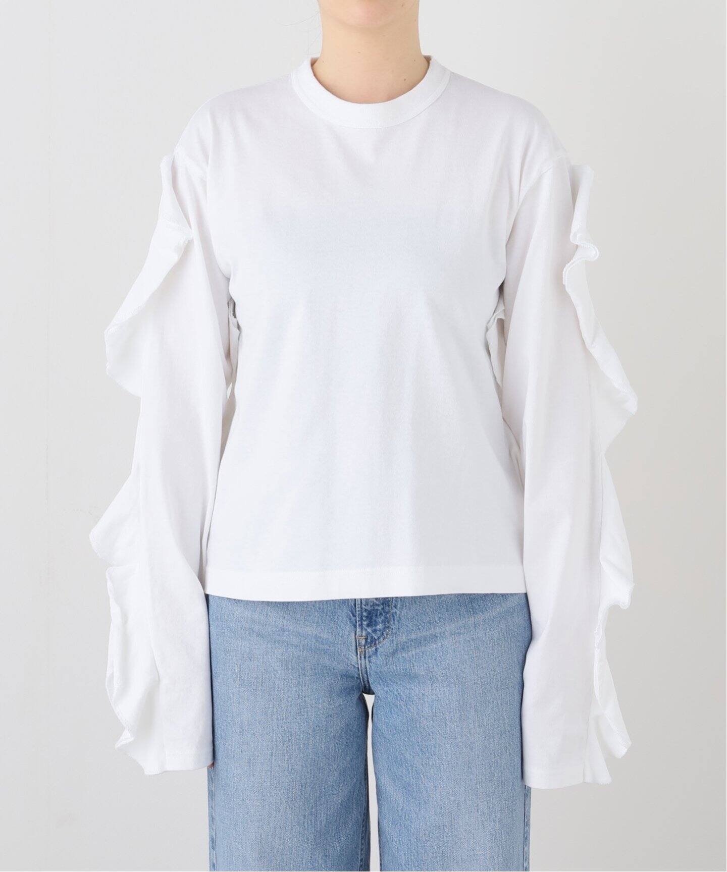 HOLIDAY/ホリデイ】 SUPER FINE DRY RUFFLE RUFFLE TOP（Tシャツ 