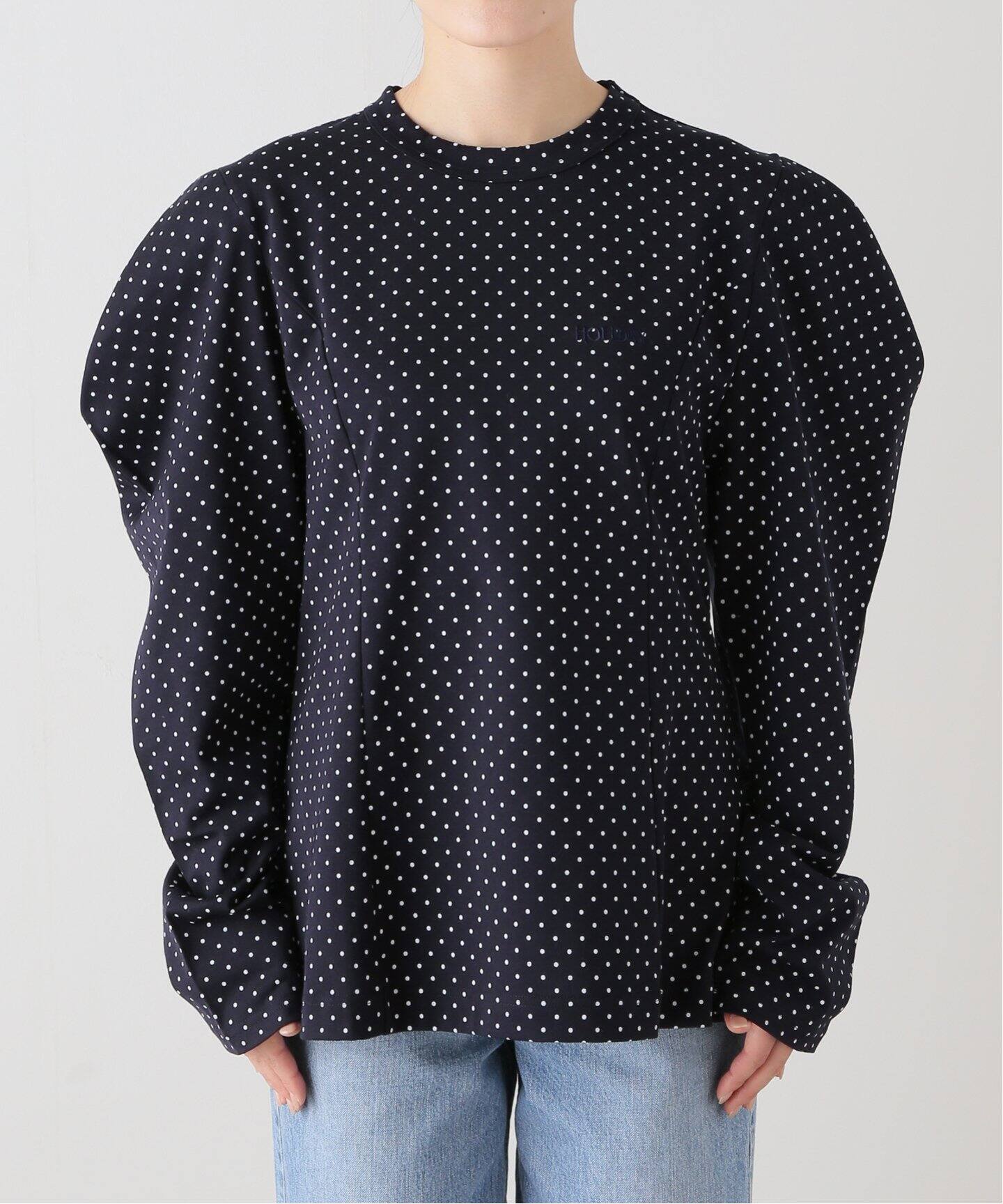 HOLIDAY/ホリデイ】 DOT PUFF SLEEVE TOPS 24201009（Tシャツ 