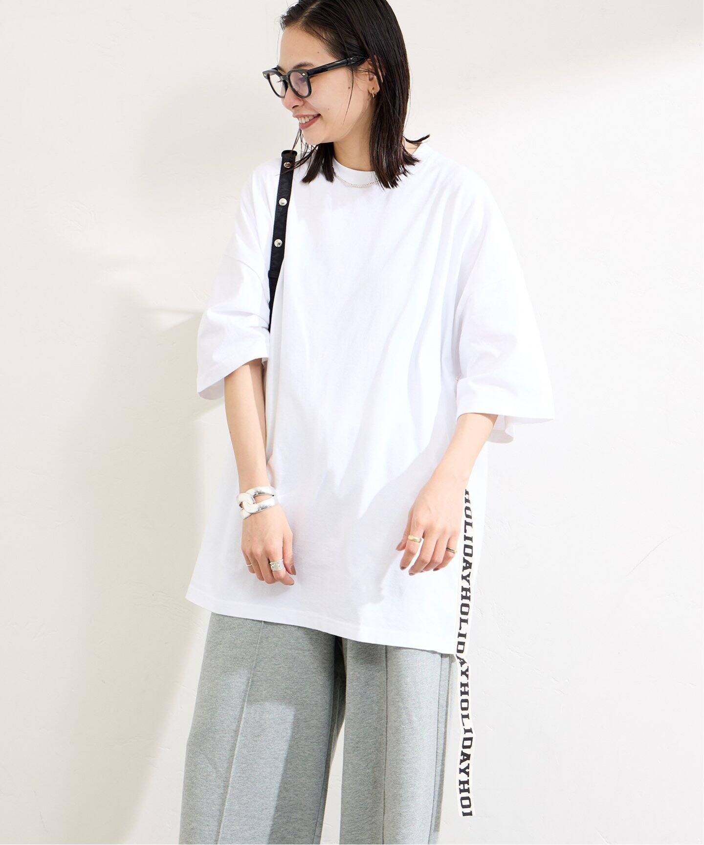 HOLIDAY/ホリデイ】SUPER FINE DRY S/S MINI DRESS 20101266（Tシャツ  