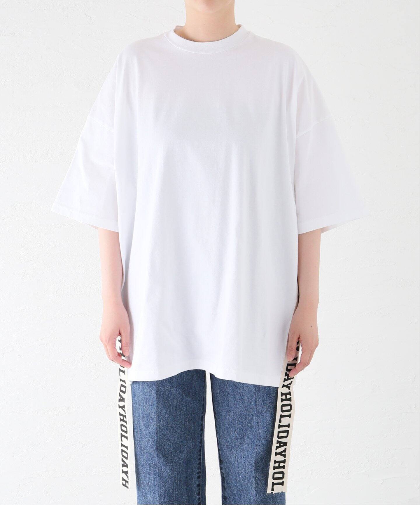 HOLIDAY SUPER FINE L/S MINI DRESS:カットソー