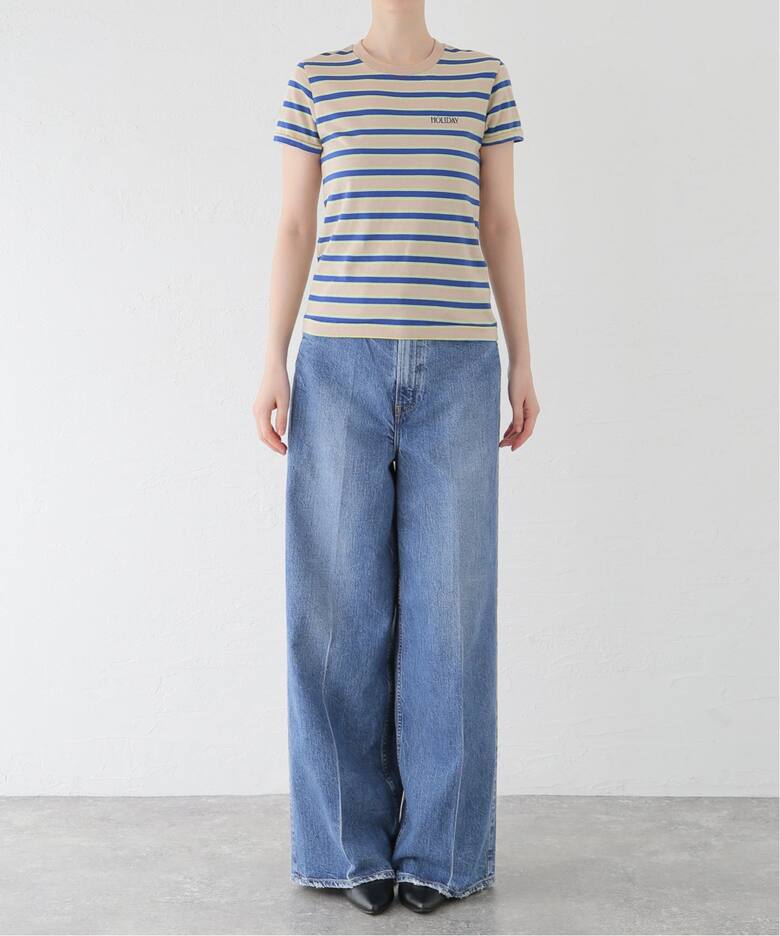 HOLIDAY/ホリデイ】 SUPER FINE BORDER S/S TSHIRT 24101107（Tシャツ 