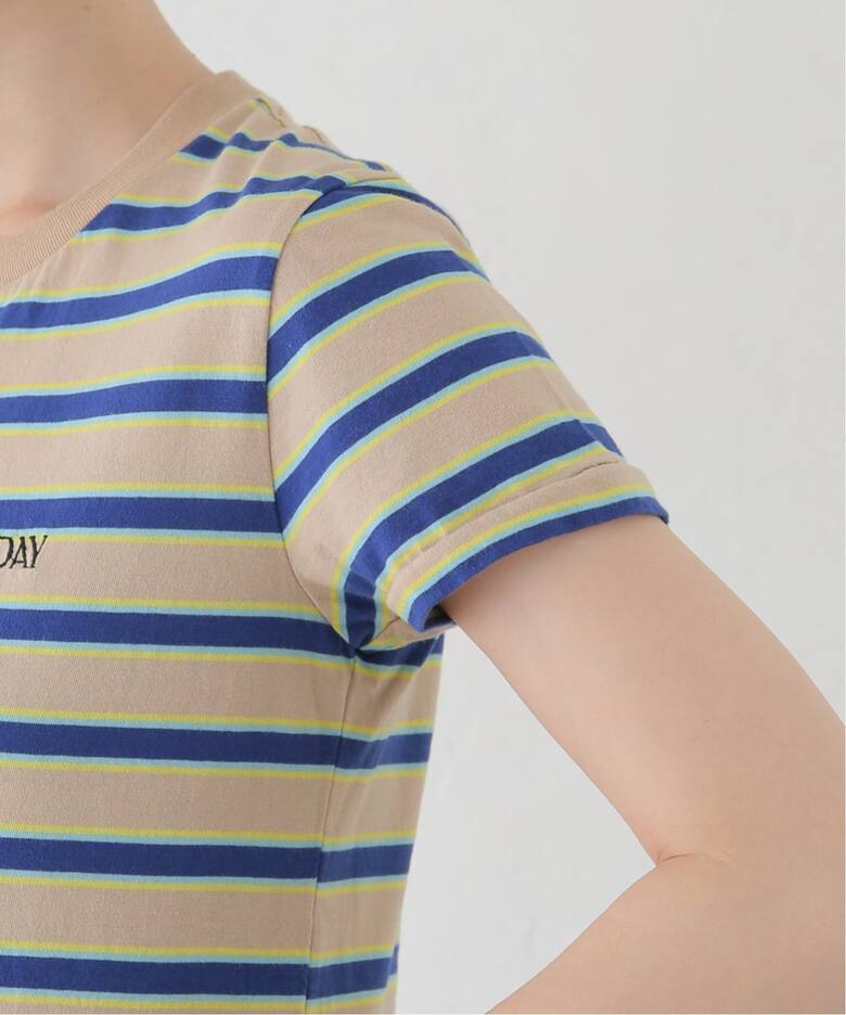 HOLIDAY/ホリデイ】 SUPER FINE BORDER S/S TSHIRT 24101107（Tシャツ 
