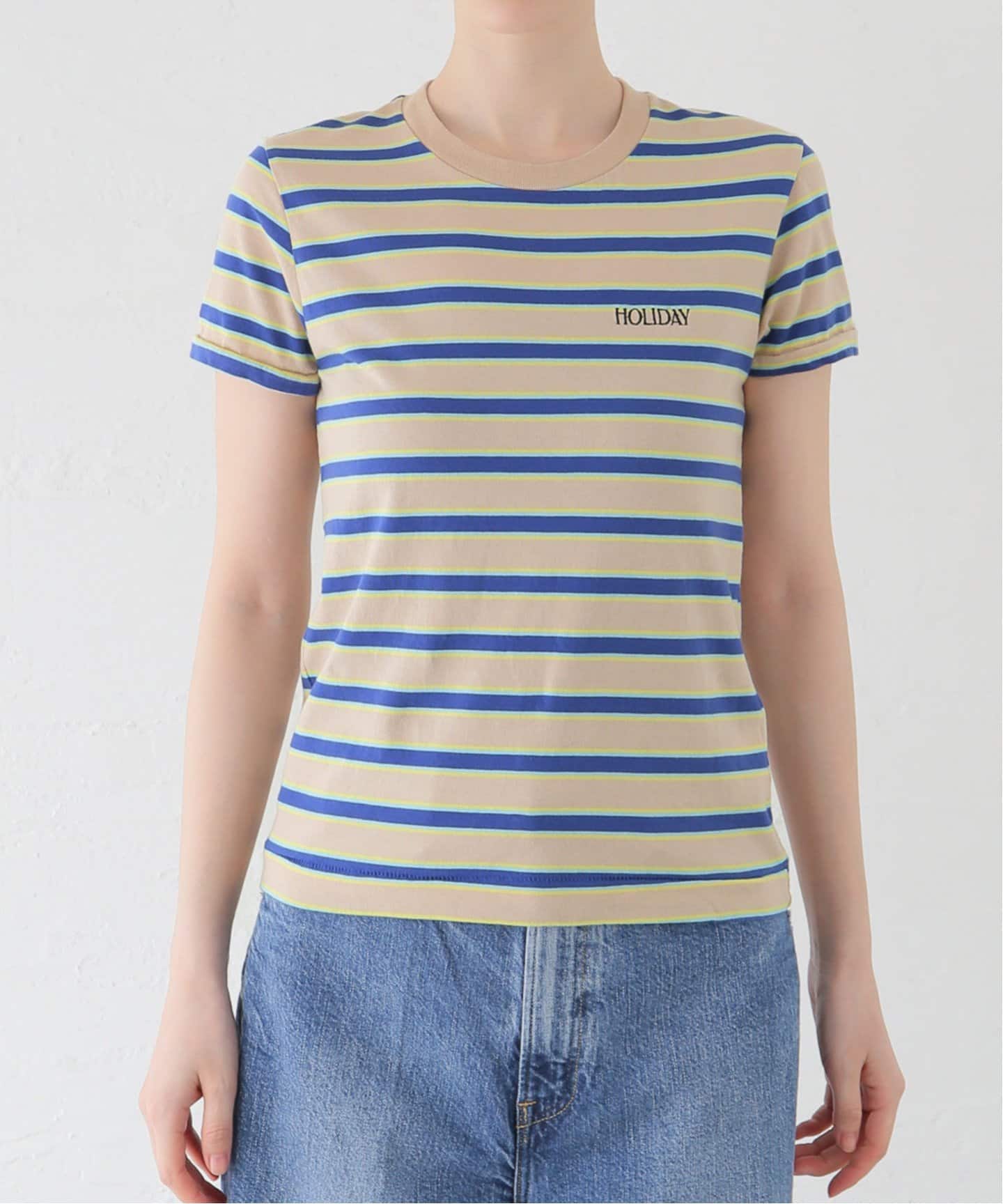 【HOLIDAY】 SUPER FINE BORDER T-SHIRT HOLIDAY ホリデイ SUPER FINE BORDER L/S T-SHIRT(HOLIDAY
