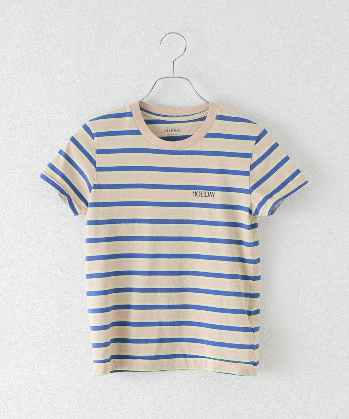 HOLIDAY/ホリデイ】 SUPER FINE BORDER S/S TSHIRT 24101107（Tシャツ 