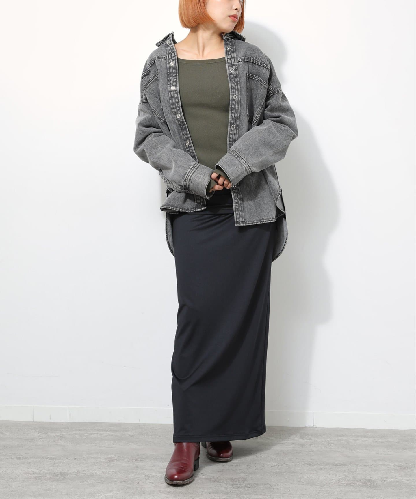 TURN WAIST ドロスト スカート（ロング・マキシ丈スカート）｜Oriens