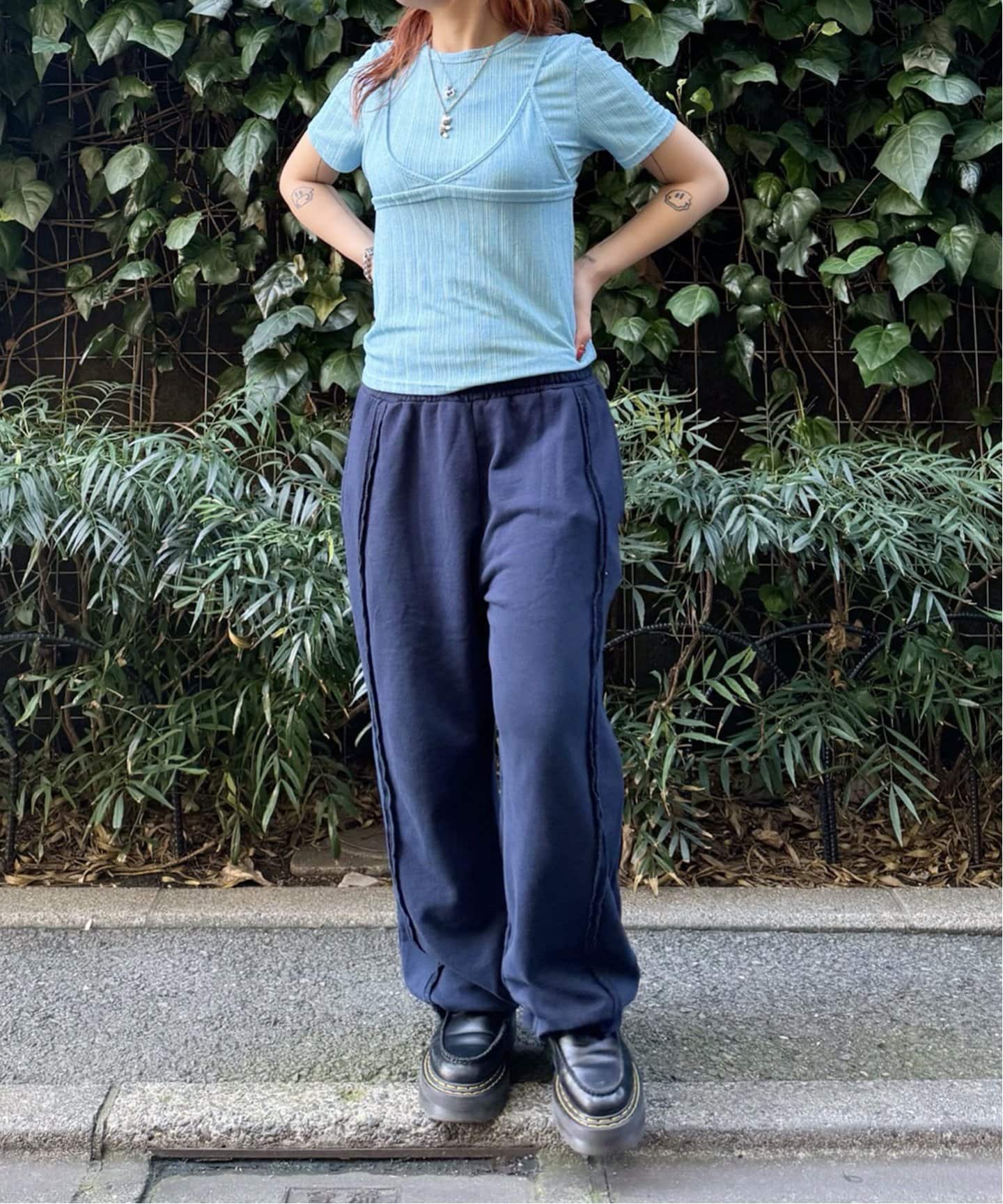 ハーフスリーブシアーレイヤードプルオーバー（Tシャツ／カットソー