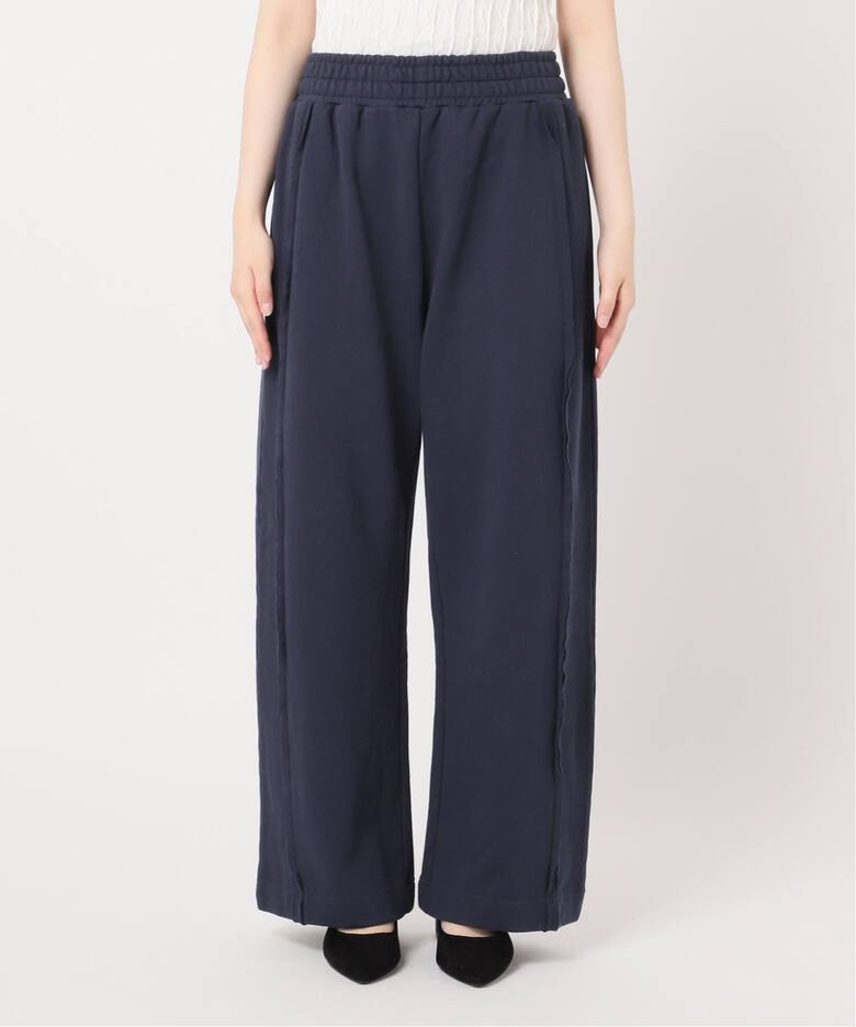 追加》アウトシームスウェットワイドパンツ（スウェットパンツ 