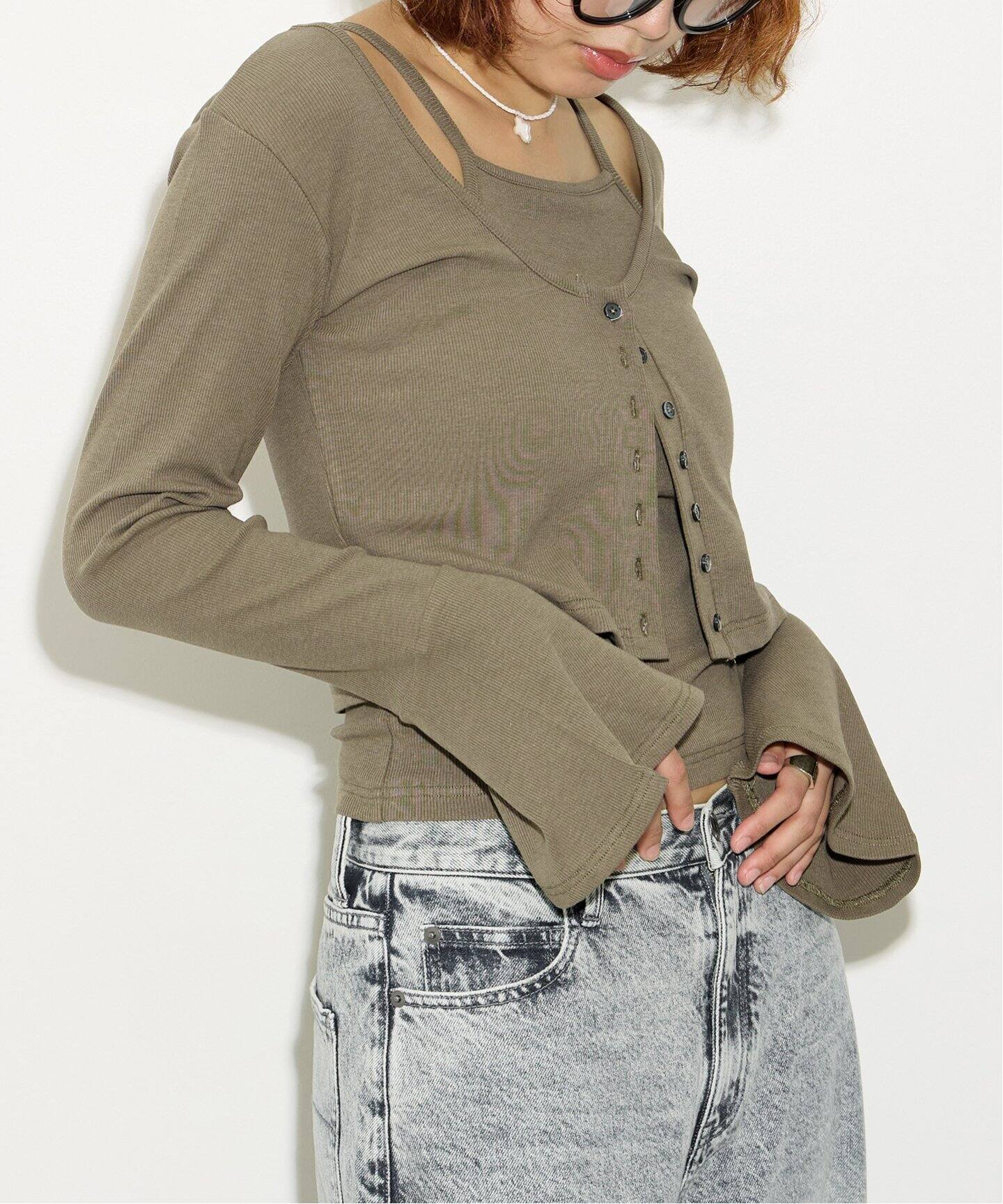 インナーセットフライスカーディガン（カーディガン）｜Oriens JOURNAL  