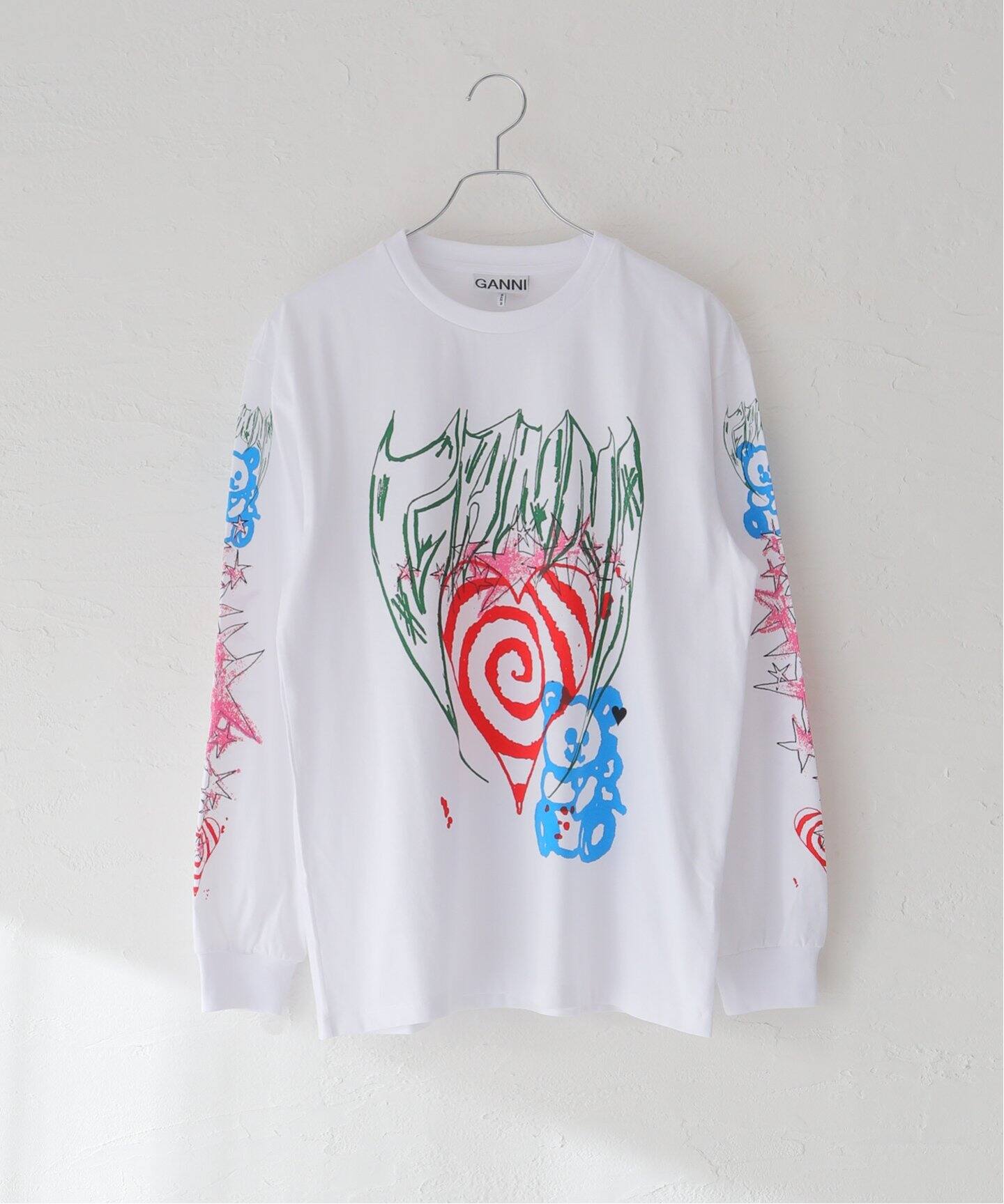 GANNI / ガニー】Future Heavy Jersey Long Sleeve T-：ロンT（Tシャツ 