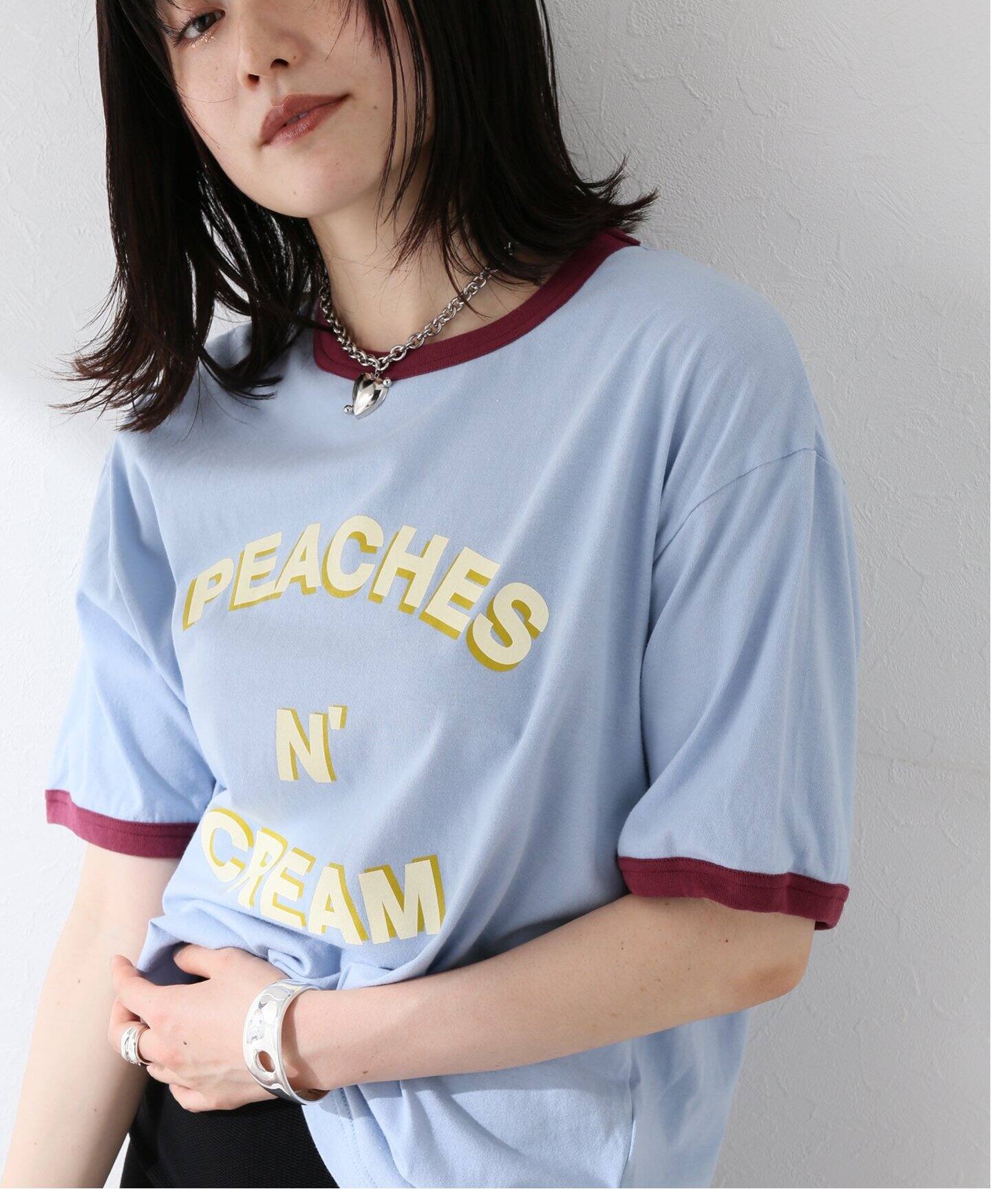 SON OF THE CHEESE / サノバチーズ】 PEACHES N CREAM TEE：T