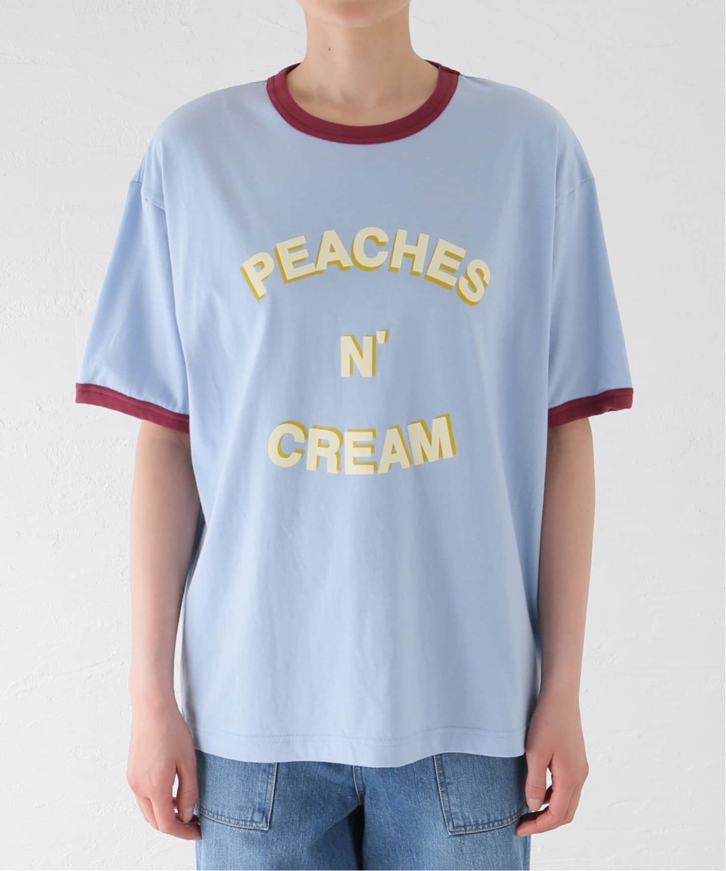 トップス son of the cheese peach n Cream shirt セール】【SON OF THE CHEESE / サノバチーズ】 PEACHES N CREAM