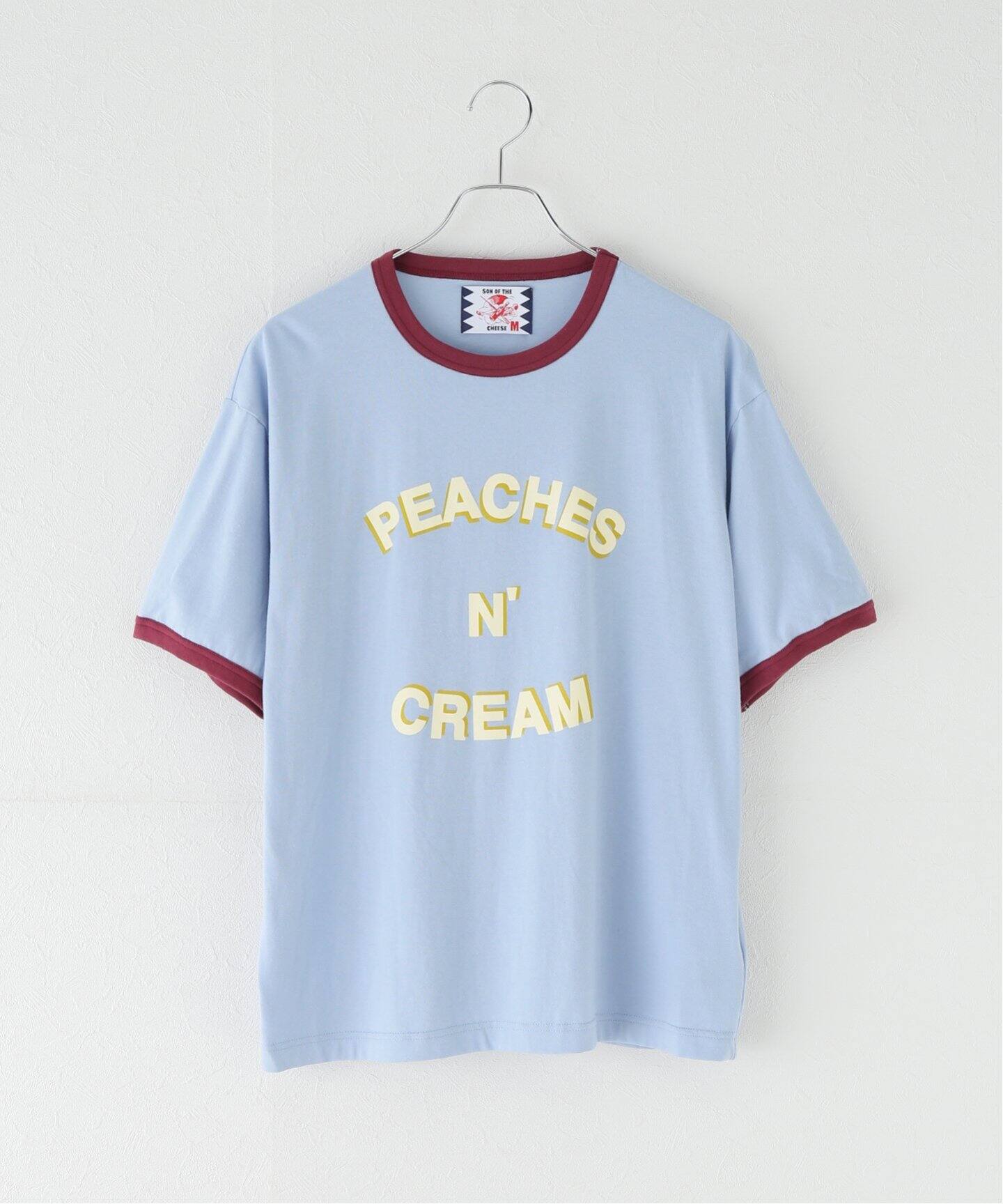 SON OF THE CHEESE / サノバチーズ】 PEACHES N CREAM TEE：Tシャツ（T 
