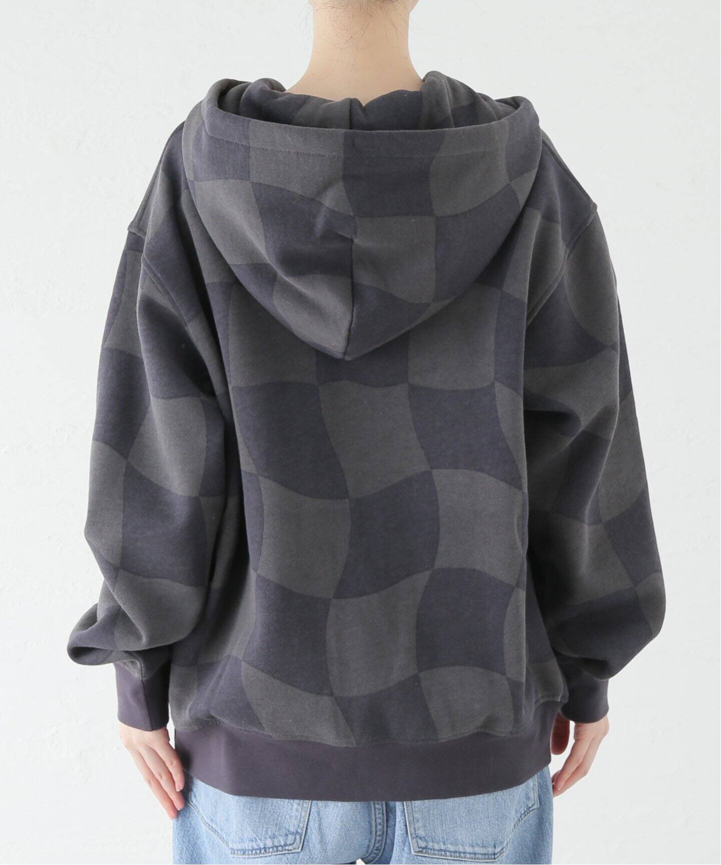 Dime/ダイム】 CLASSIC CHECKMATE ZIP-HOODIE：裏起毛ジップパーカー 