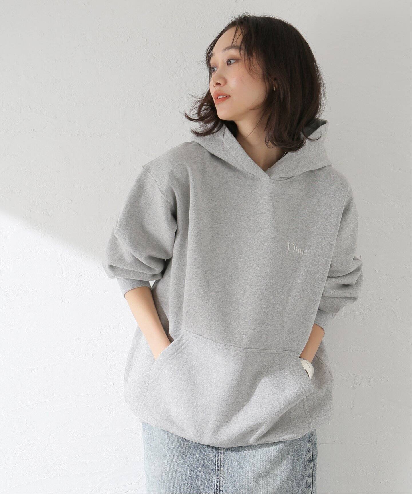 Dime/ダイム】 CLASSIC SMALL LOGO HOODIE：裏起毛パーカー（パーカー 