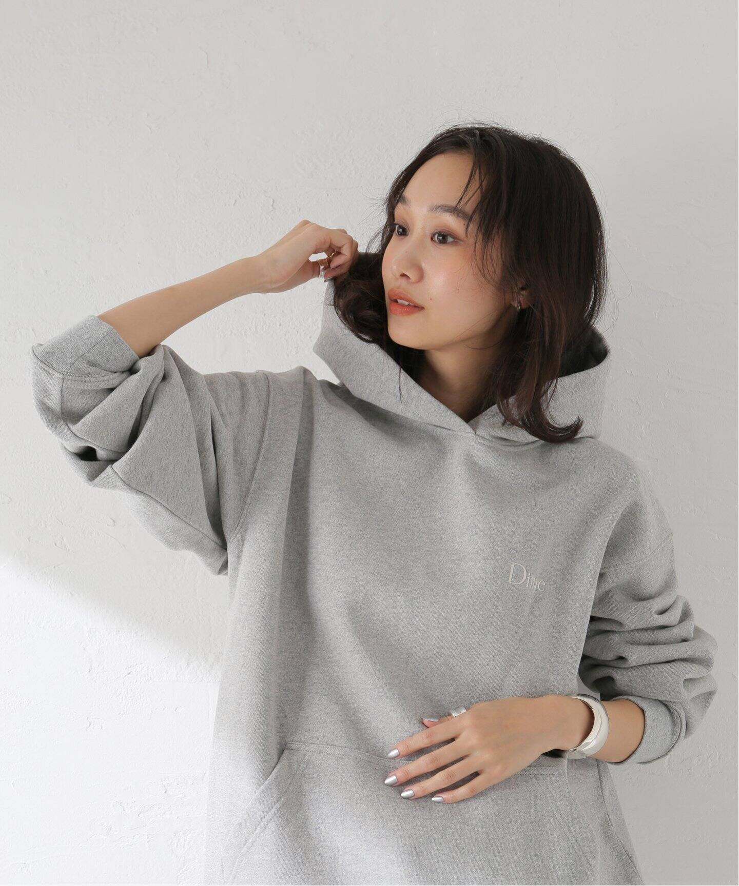 Dime/ダイム】 CLASSIC SMALL LOGO HOODIE：裏起毛パーカー（パーカー 