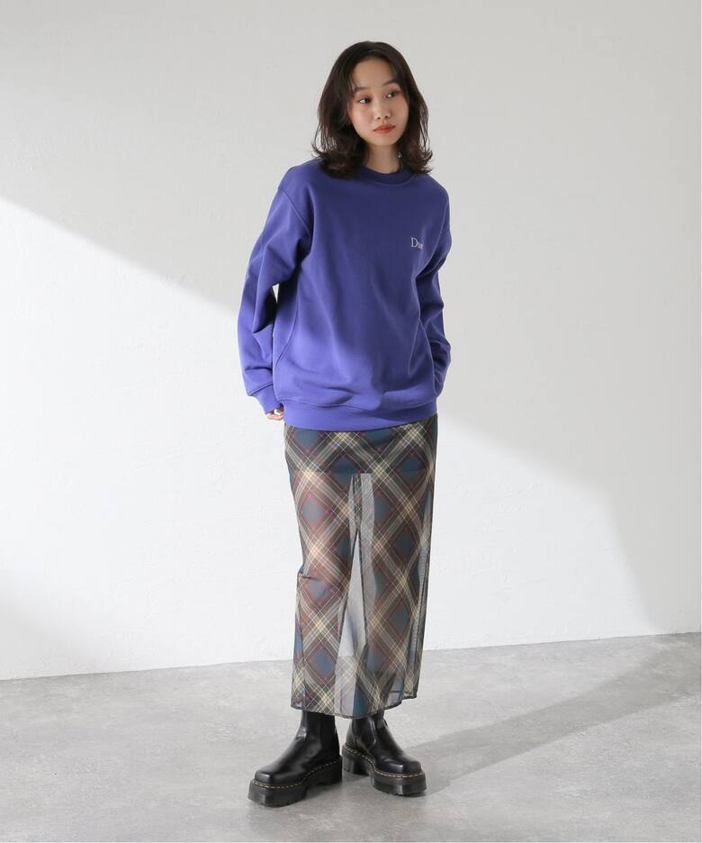 Dime/ダイム】 CLASSIC SMALL LOGO CREWNECK：裏起毛スウェット 