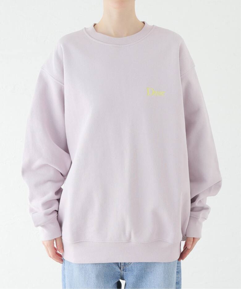 Dime/ダイム】 CLASSIC SMALL LOGO CREWNECK：裏起毛スウェット 