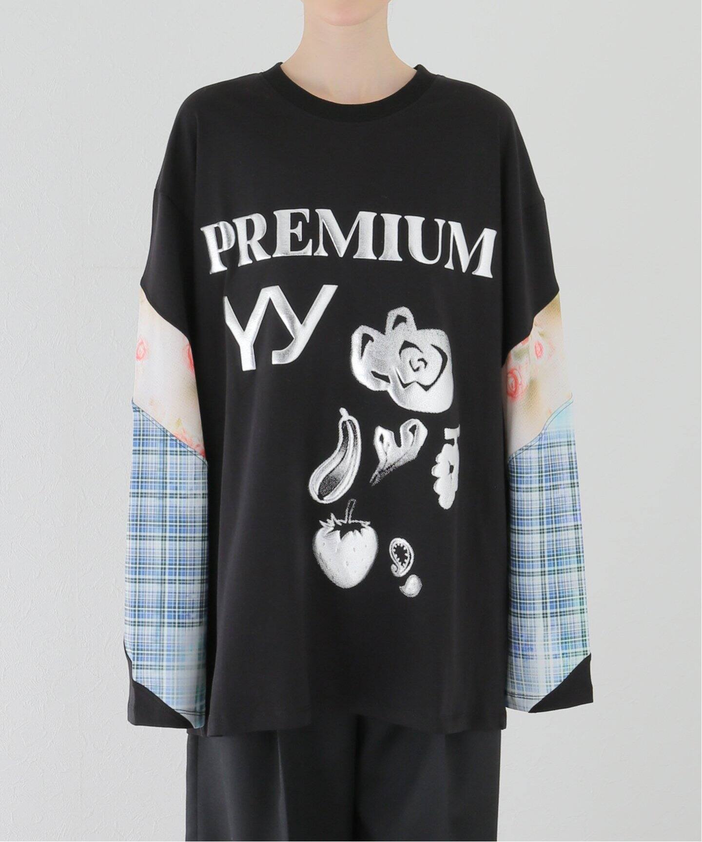 OPEN YY / オープンワイワイ】 COLLAGE LONGSLEEVE TEE：ロンT（T 