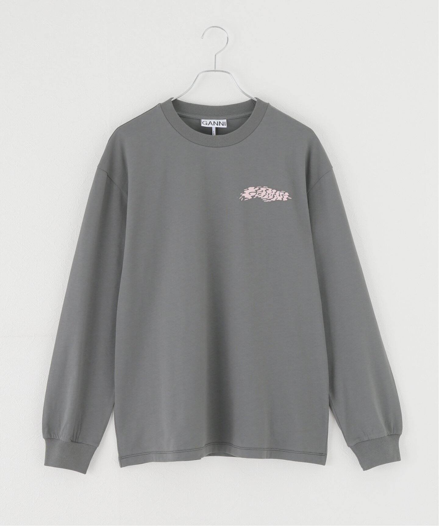 GANNI / ガニー】 Future Heavy Loveclub Long Sleeve：ロンT（Tシャツ 