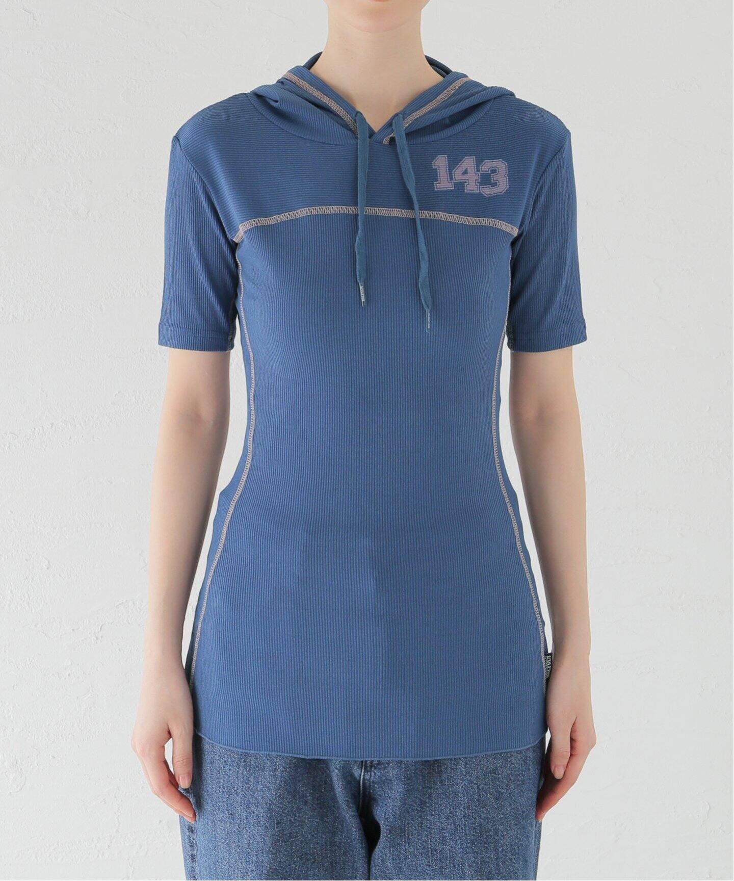 SCULPTOR/スカルプター】 ILY Numbering Hoodie Tee：Tシャツ（Tシャツ 