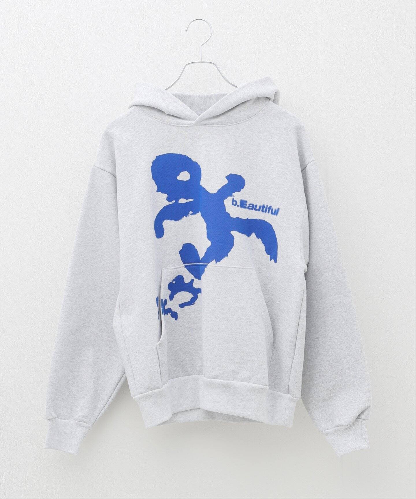 b.Eautiful/ビューティフル】Runner Hoodie：裏起毛パーカー（パーカー 
