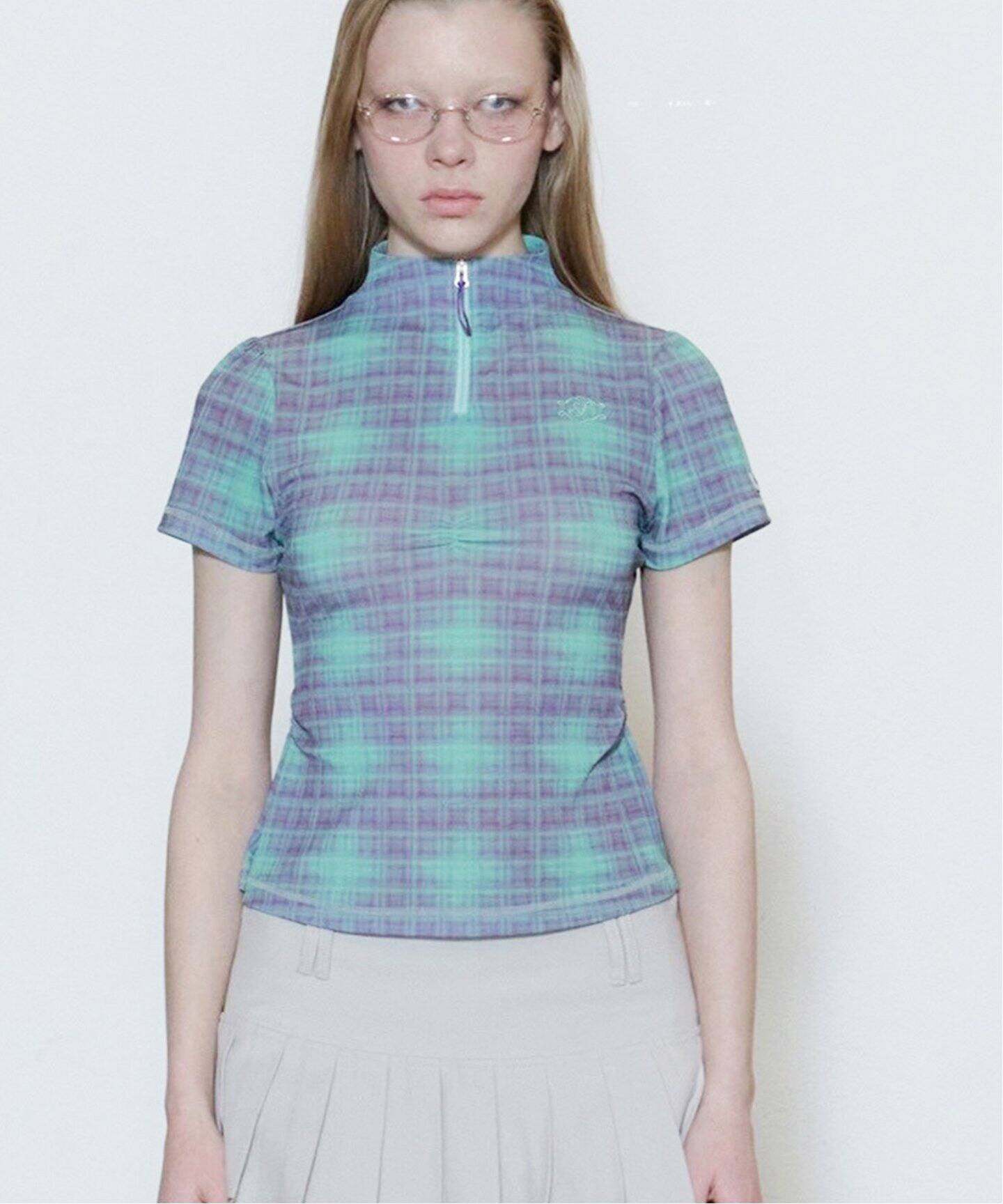 SCULPTOR/スカルプター】Geek Half Zip-Up：カットソー（Tシャツ  