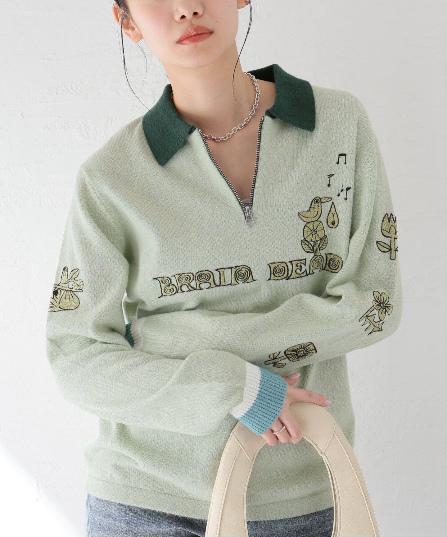 BRAIN DEAD/ブレインデッド】 LEX HALF ZIP SWEATER BDF24O1 2003934 