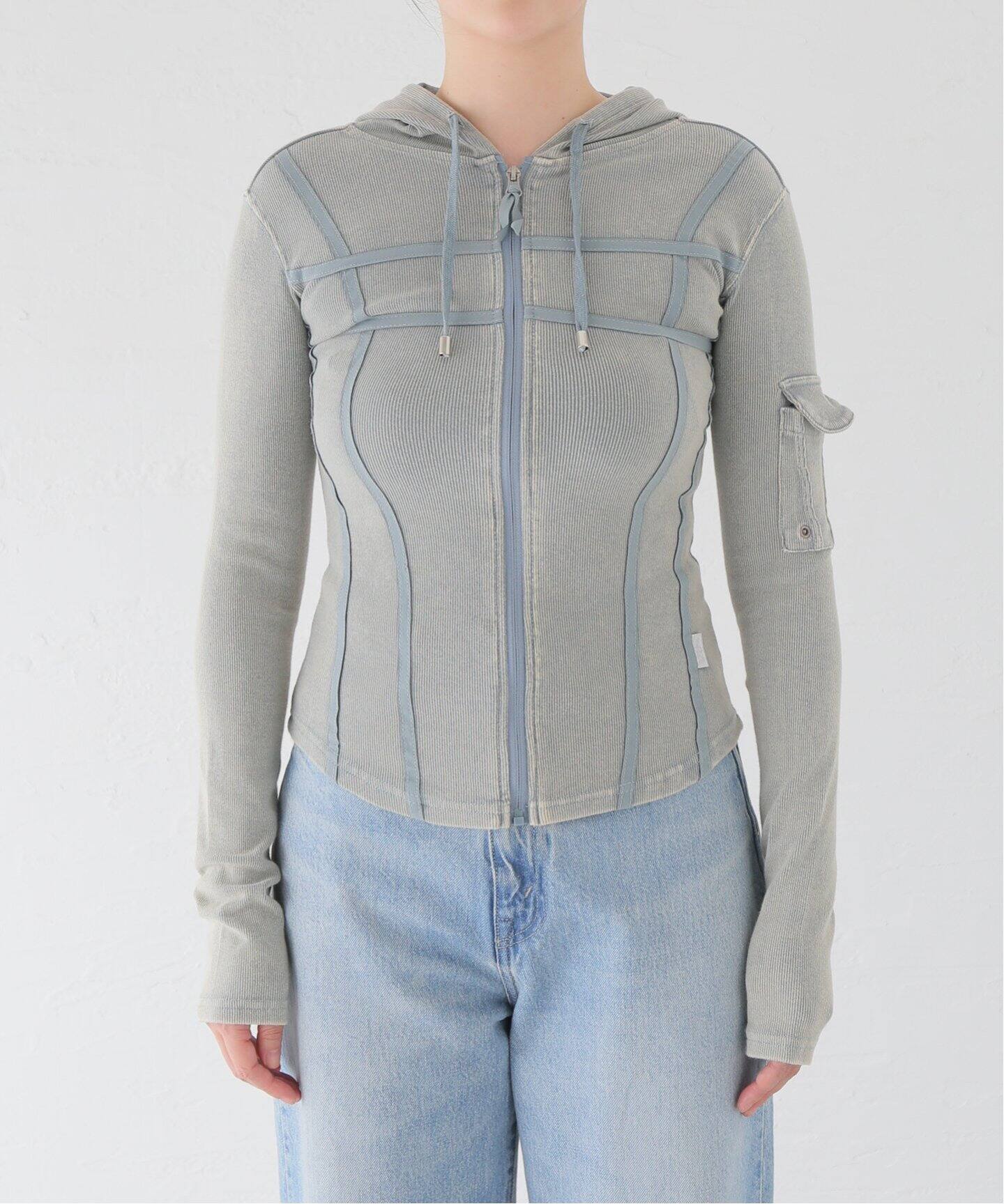 SCULPTOR/スカルプター】 Washed Bondage Hoodie：パーカー 