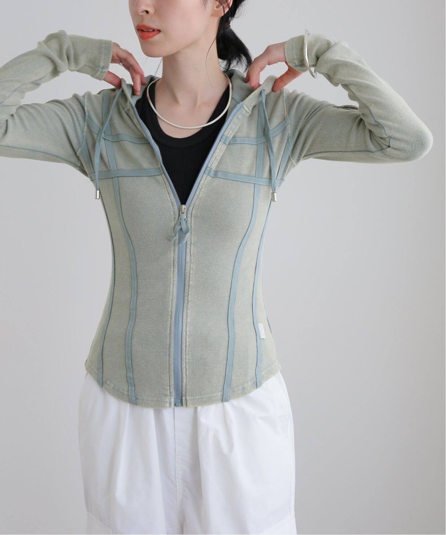 SCULPTOR/スカルプター】 Washed Bondage Hoodie：パーカー  