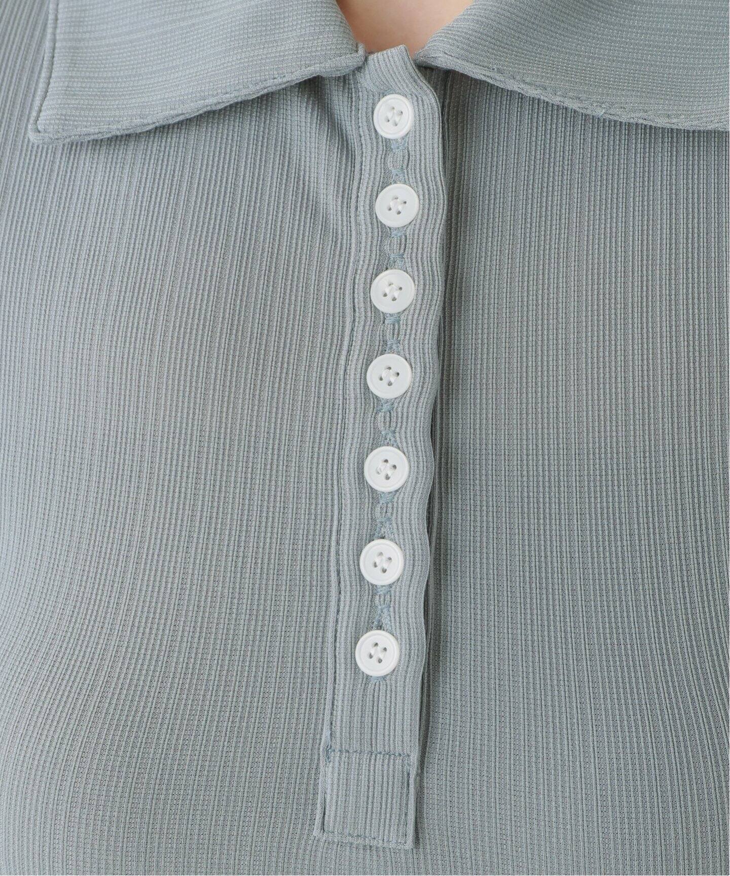 SCULPTOR/スカルプター】 Button Down Bell Sleeve Tee：ロンT（T 
