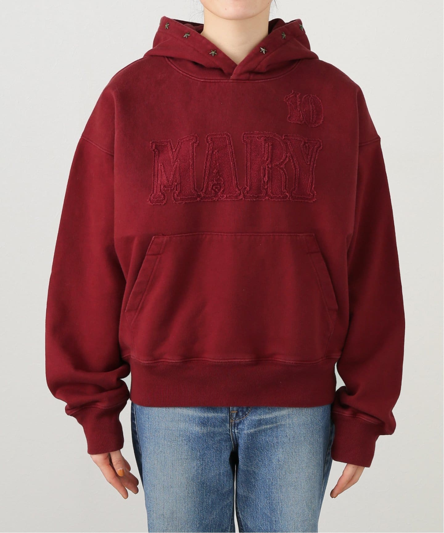 SCULPTOR/スカルプター】 Mary Acid Peel Hoodie SL006476BW