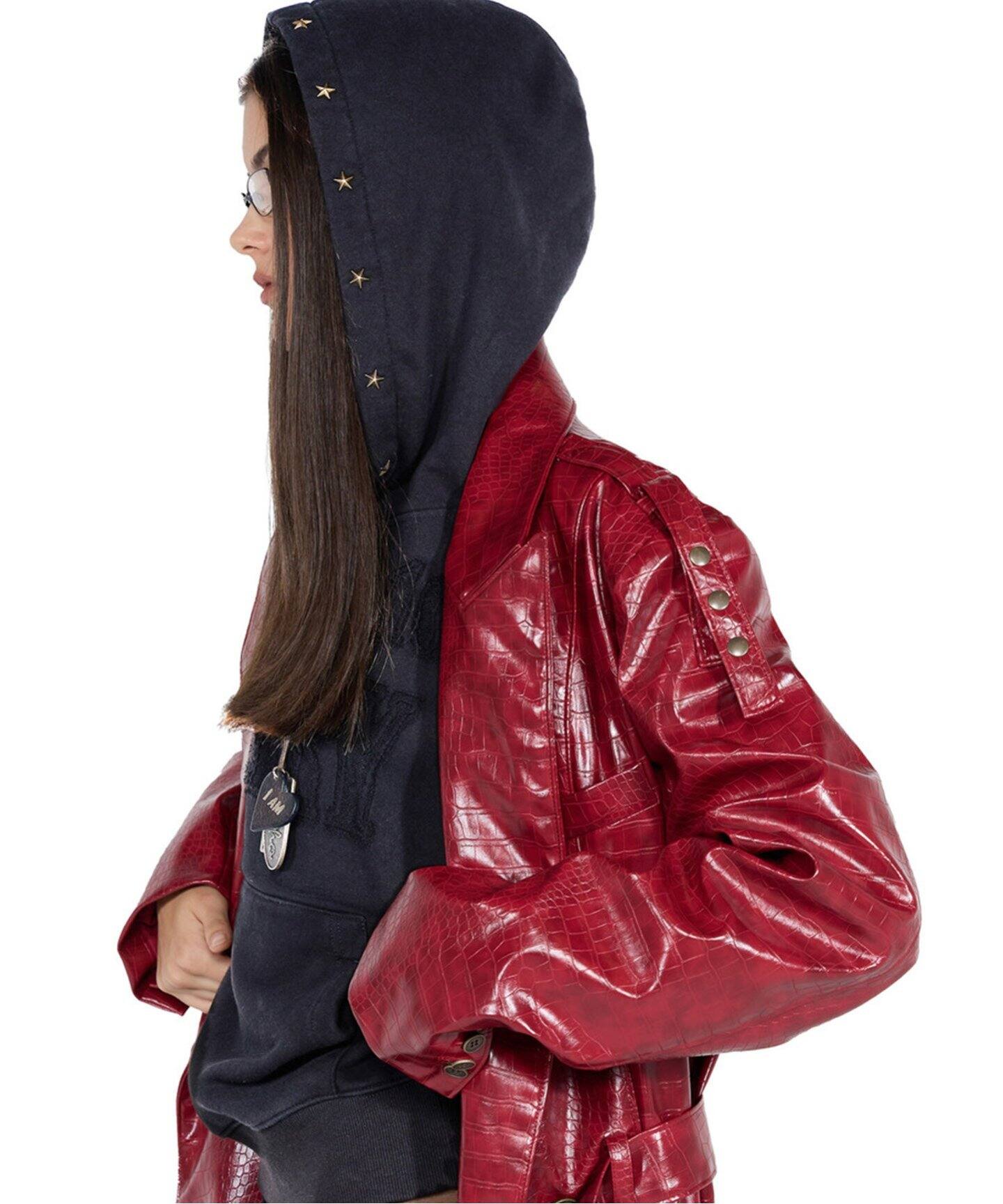 SCULPTOR/スカルプター】 Mary Acid Peel Hoodie SL006476BW（パーカー 