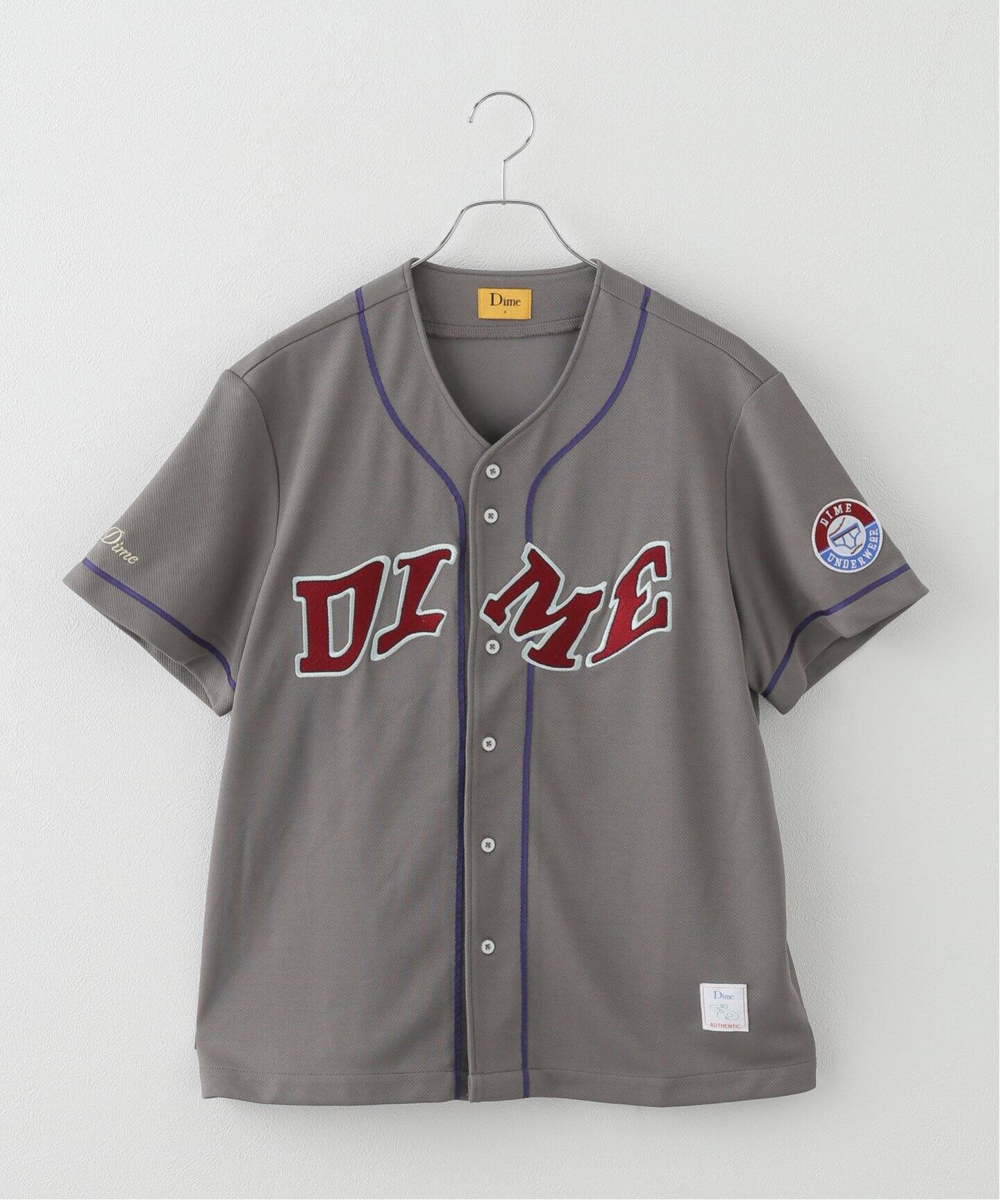 Dime グレー サッカーシャツ L