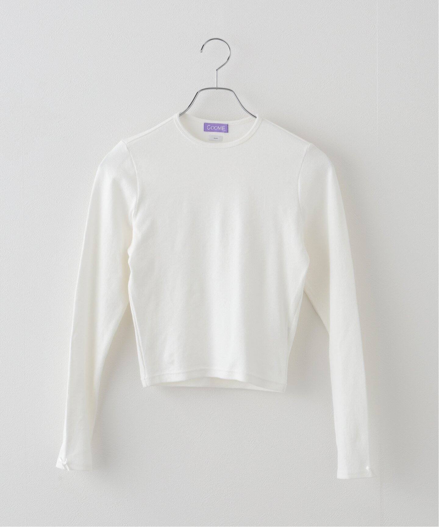 MIKKORONE L/S TEE/WHITE Mサイズ かたい