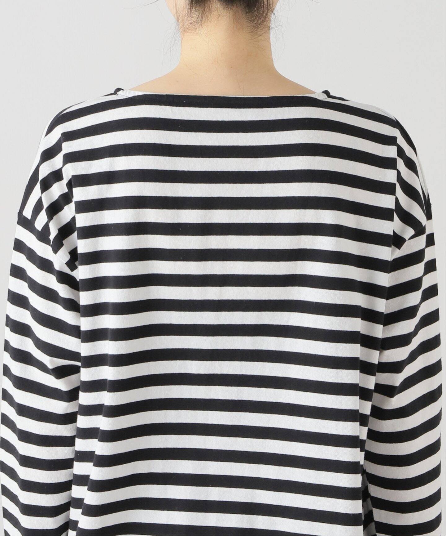 ボーダー ボートネックプルオーバー（Tシャツ／カットソー）｜journal 