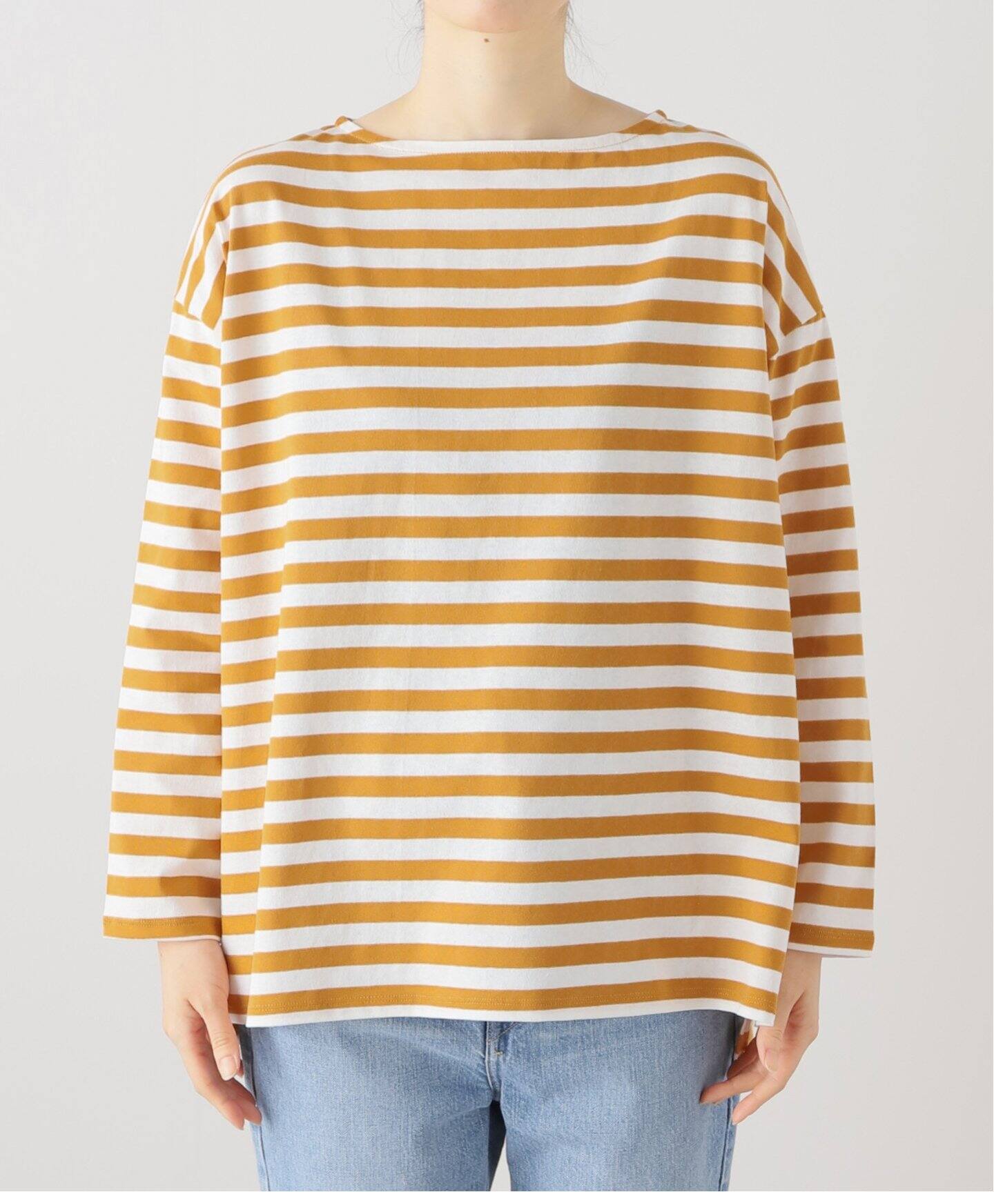 ボーダー ボートネックプルオーバー（Tシャツ／カットソー）｜journal 