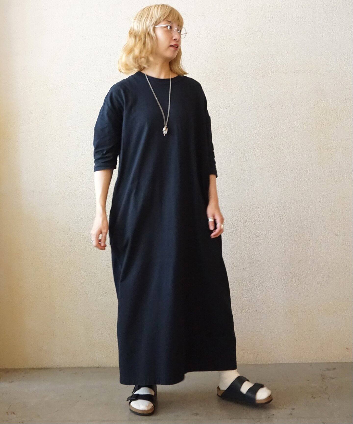 追加》クラシックテンジク スタンダードクルーネックワンピース 