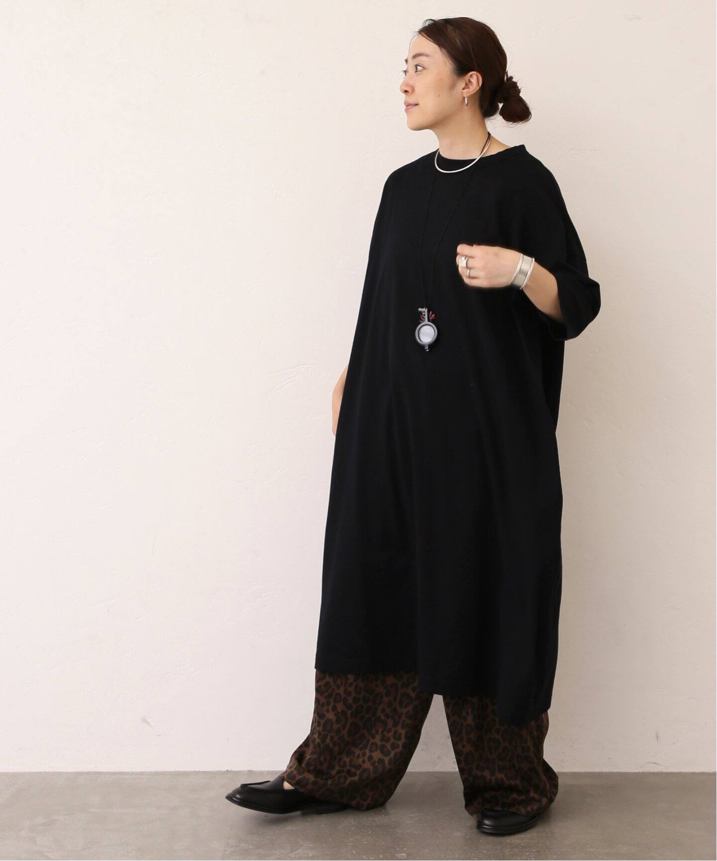 追加》クラシックテンジク スタンダードクルーネックワンピース  