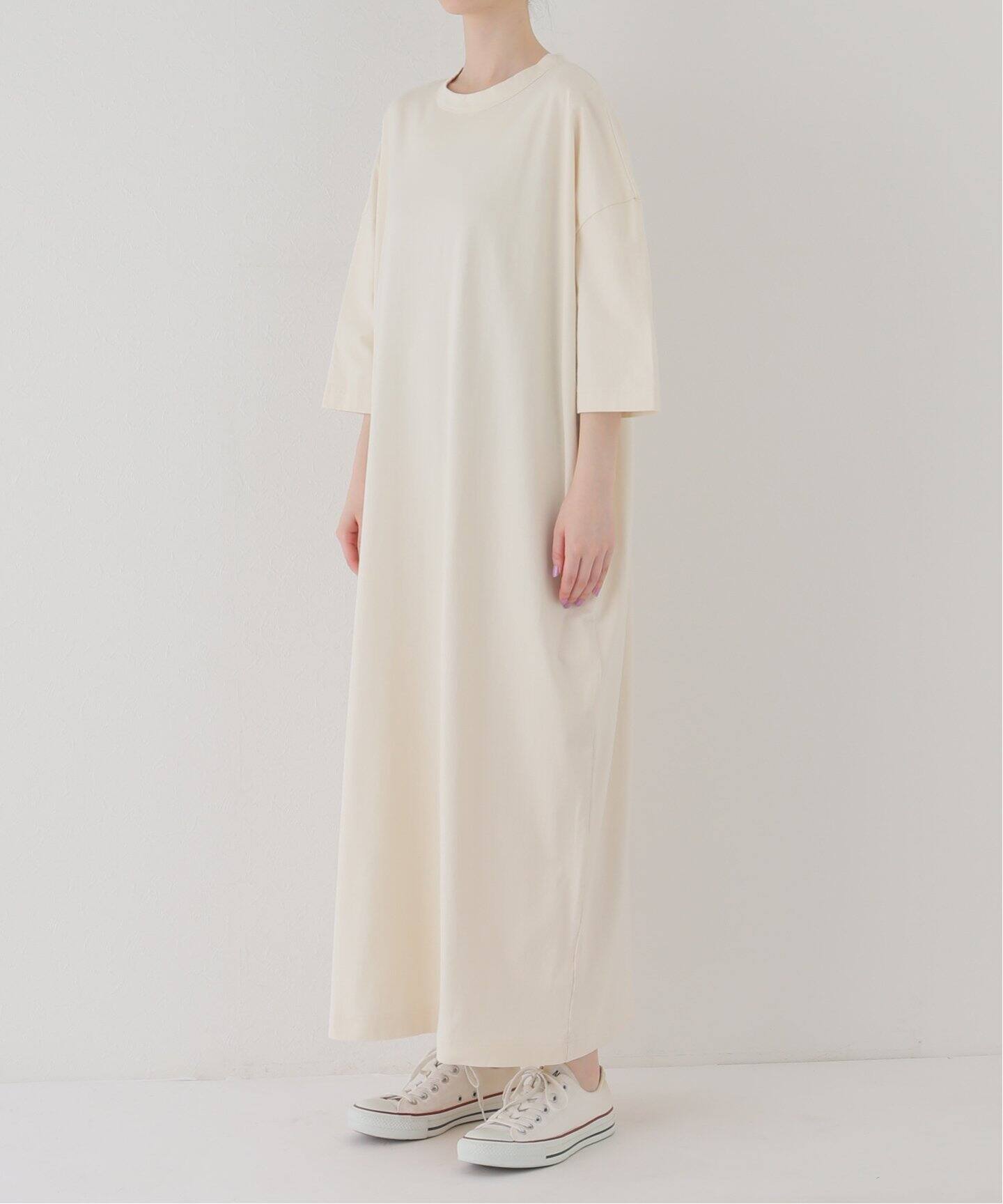 追加》クラシックテンジク スタンダードクルーネックワンピース  