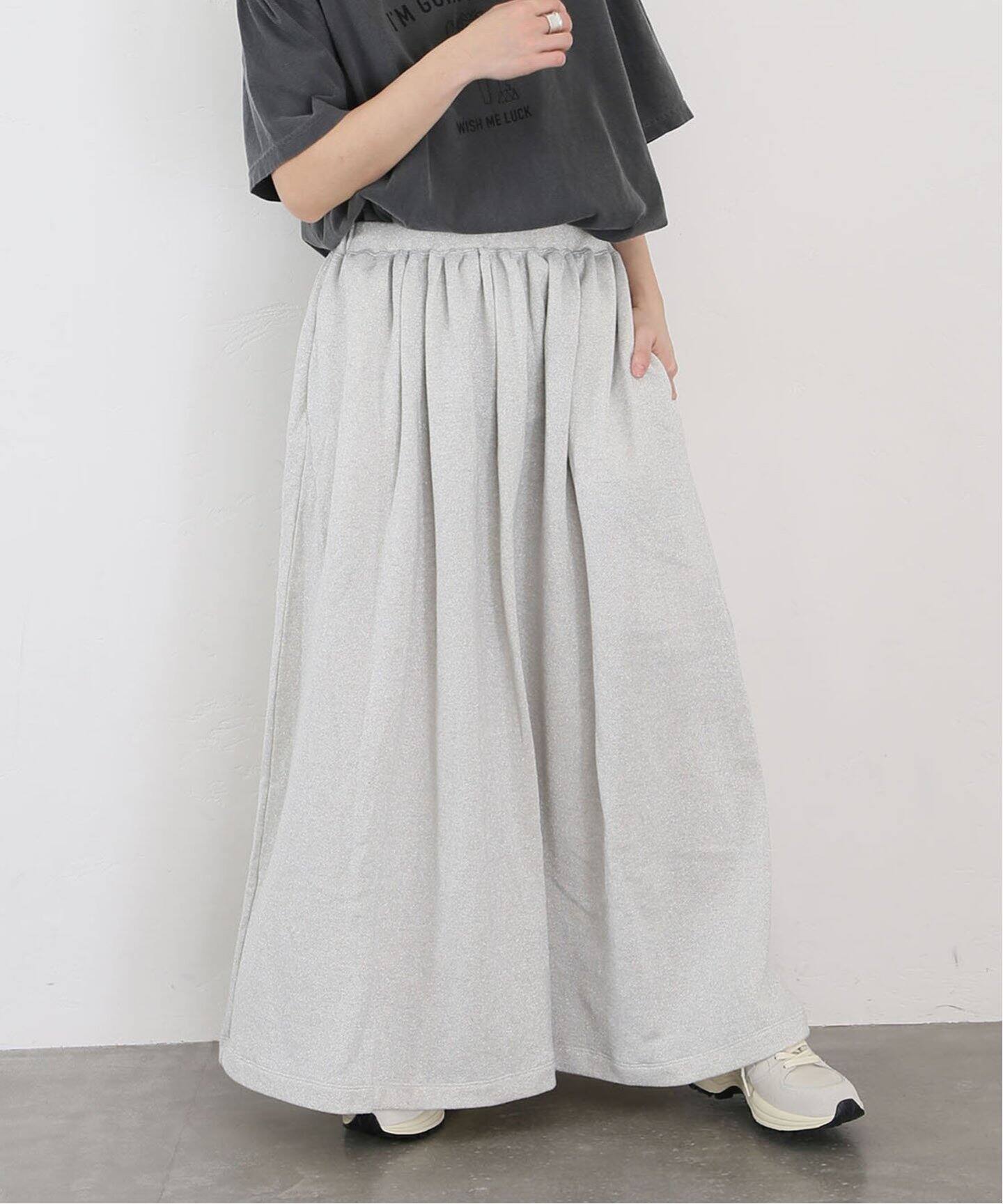 追加》ラメウラケスカート（ロング・マキシ丈スカート）｜journal  