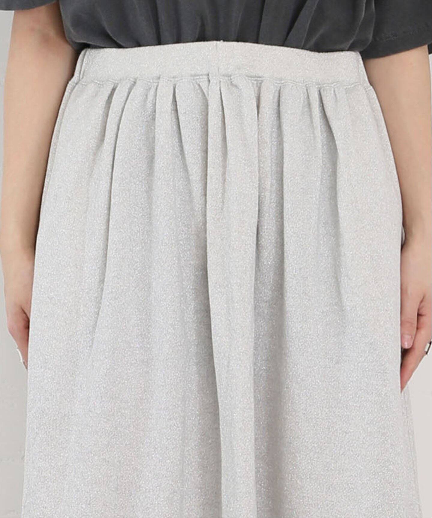 ラメウラケスカート グレーB journal standard luxe