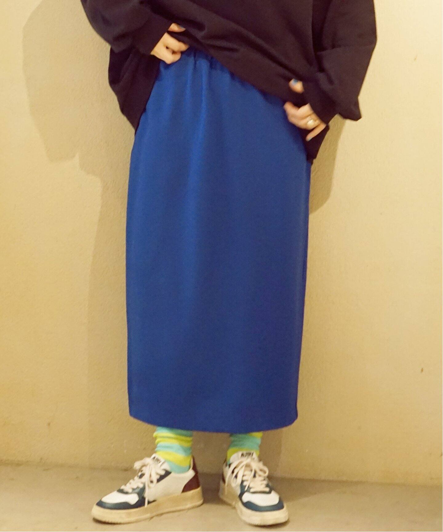 追加》ポンチ イージータイトスカート（ロング・マキシ丈スカート  