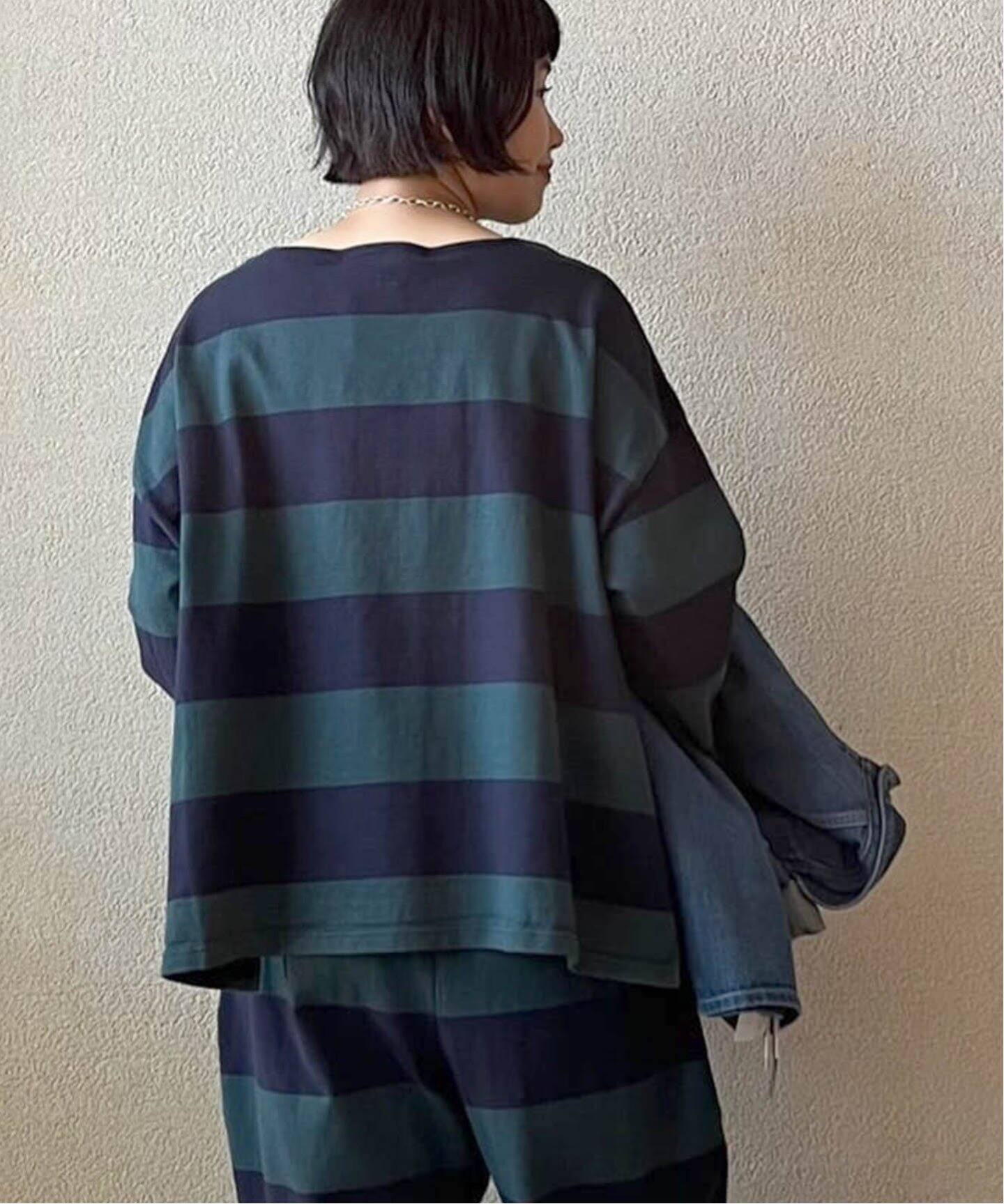 ボーダー ワイドプル（Tシャツ／カットソー）｜journal standard luxe 