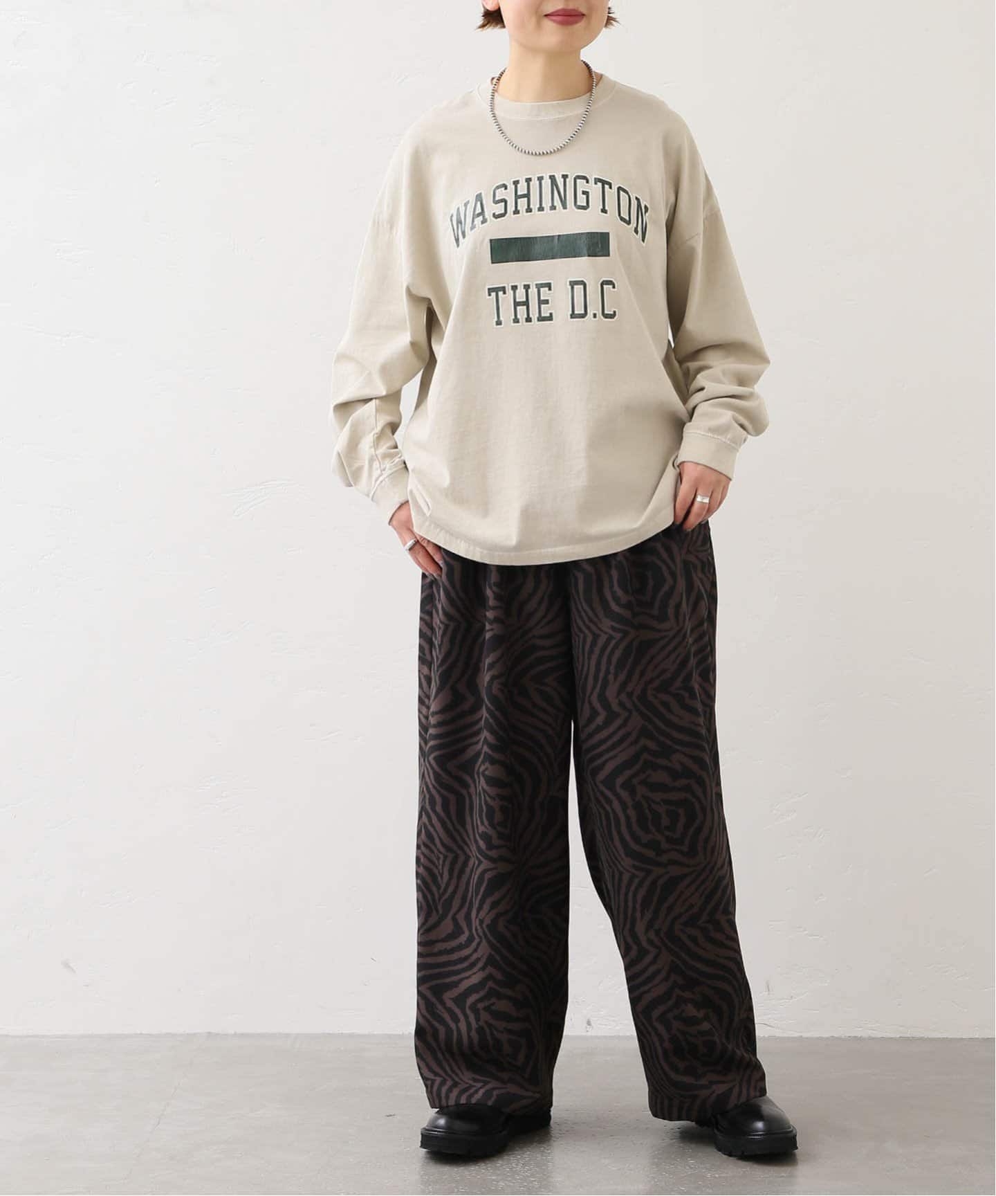 CRACK PRINT ロンT（Tシャツ／カットソー）｜journal standard