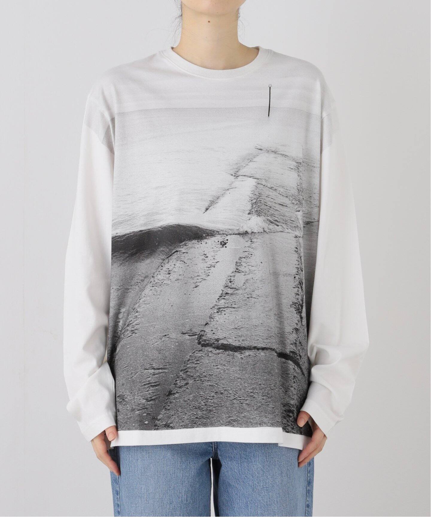 seya. / セヤ】 PRINTED LONG T-SHIRT（Tシャツ／カットソー  